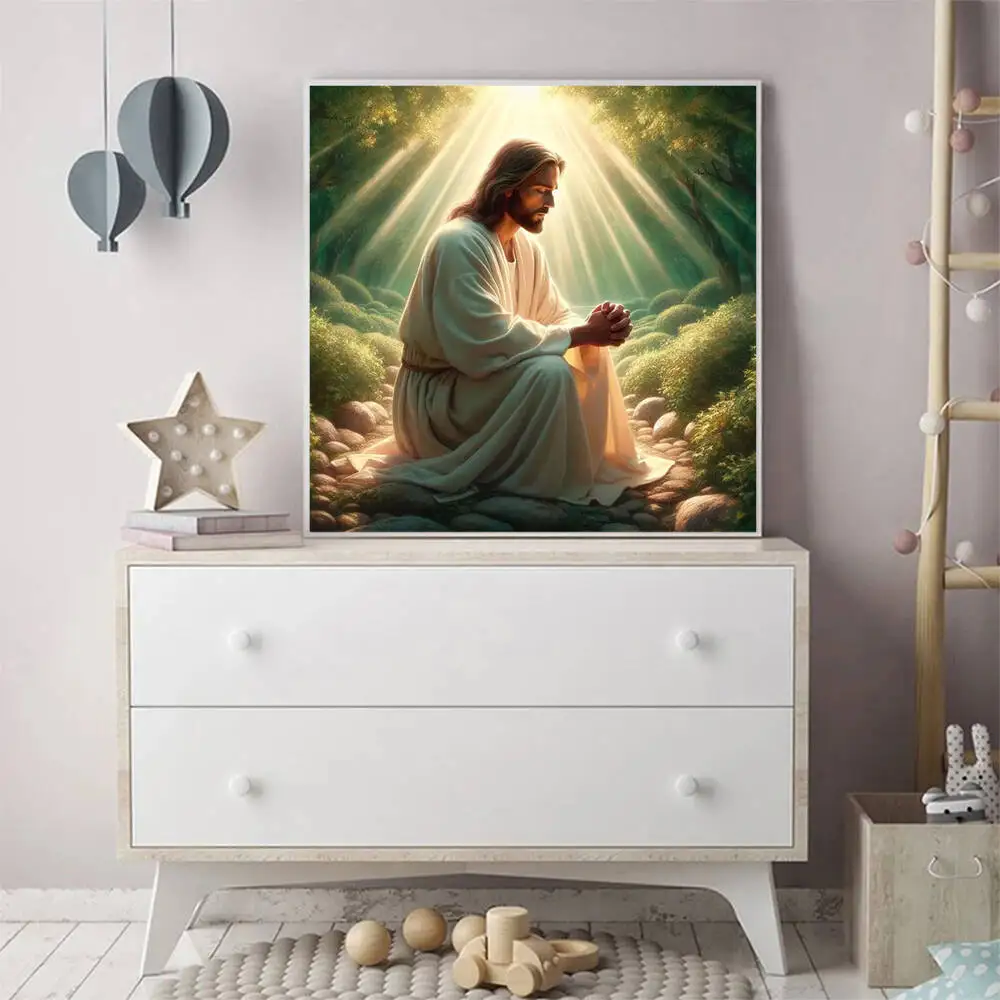 Momoart Religion Diamond Paint - Embroidery Jesus ulasan dan harga
