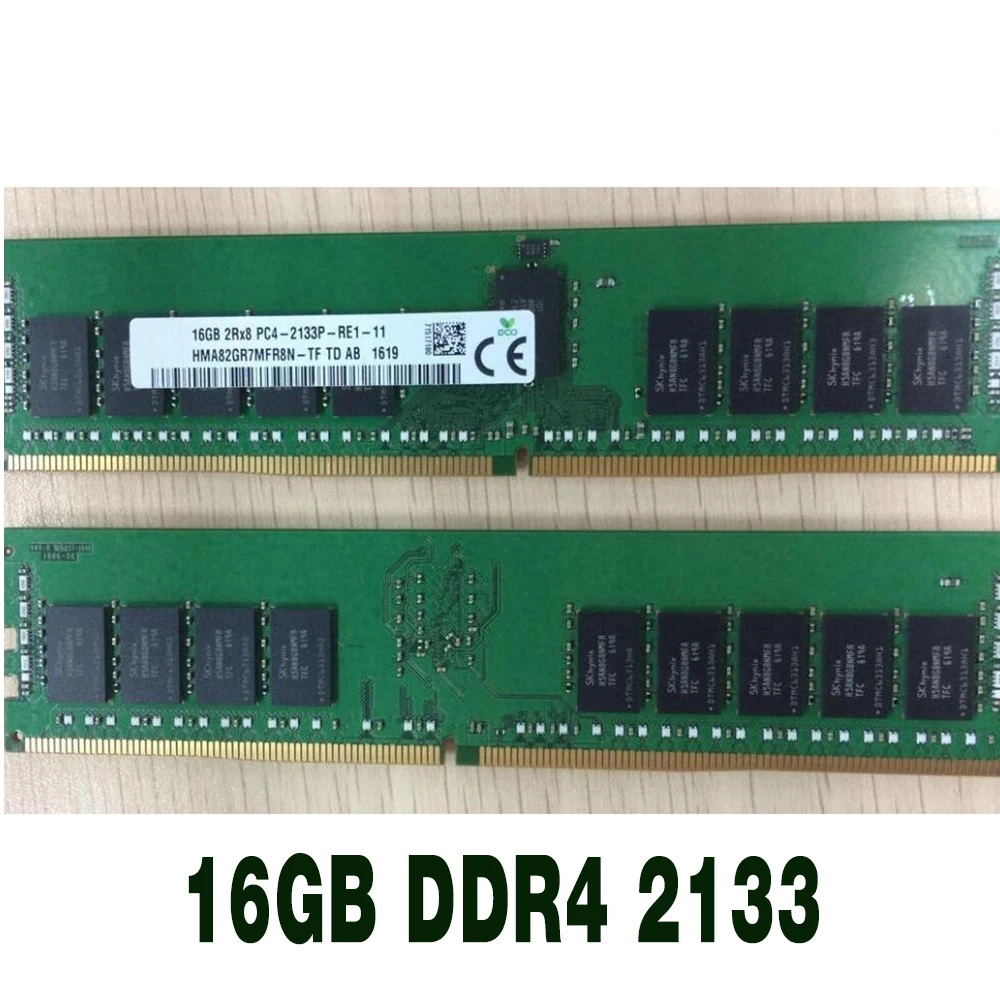 1 pcs For SK Hynix RAM 16G ECC REG Server Memory High Quality Fast Ship 16GB 2RX8 PC4-2133P DDR4 2133