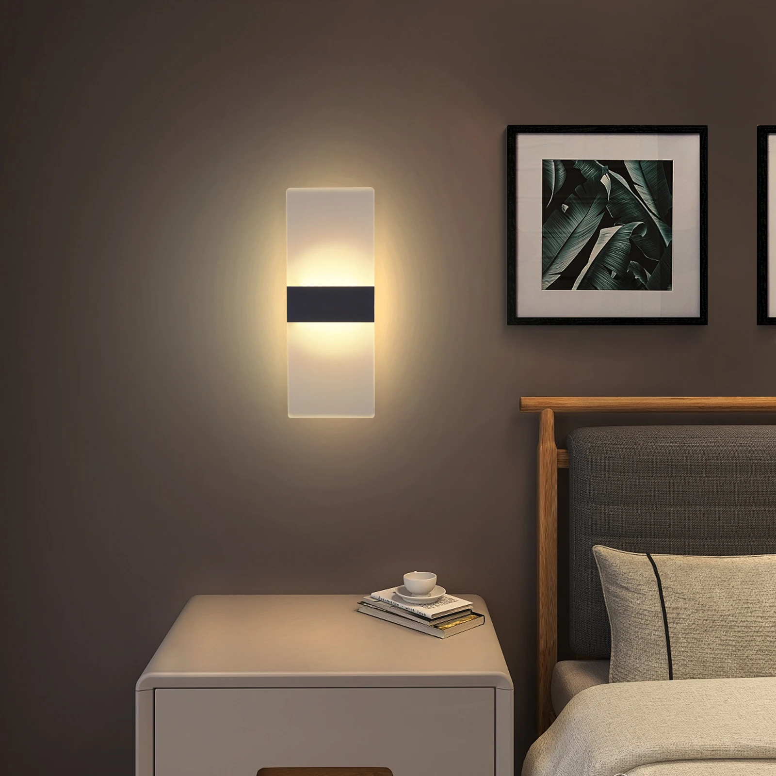 Acrylic LED Wall Lamp Indoor Lighting Wall Light Hard Wired Wall Lamps Suitable for Bedrooms and Living Rooms