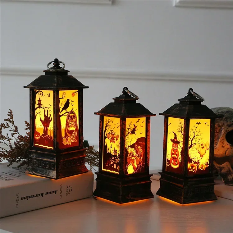 

Halloween Decoration Pumpkin Lamp LED Wind Lamp Witch Lamp Bar KTV Halloween Decoration Props