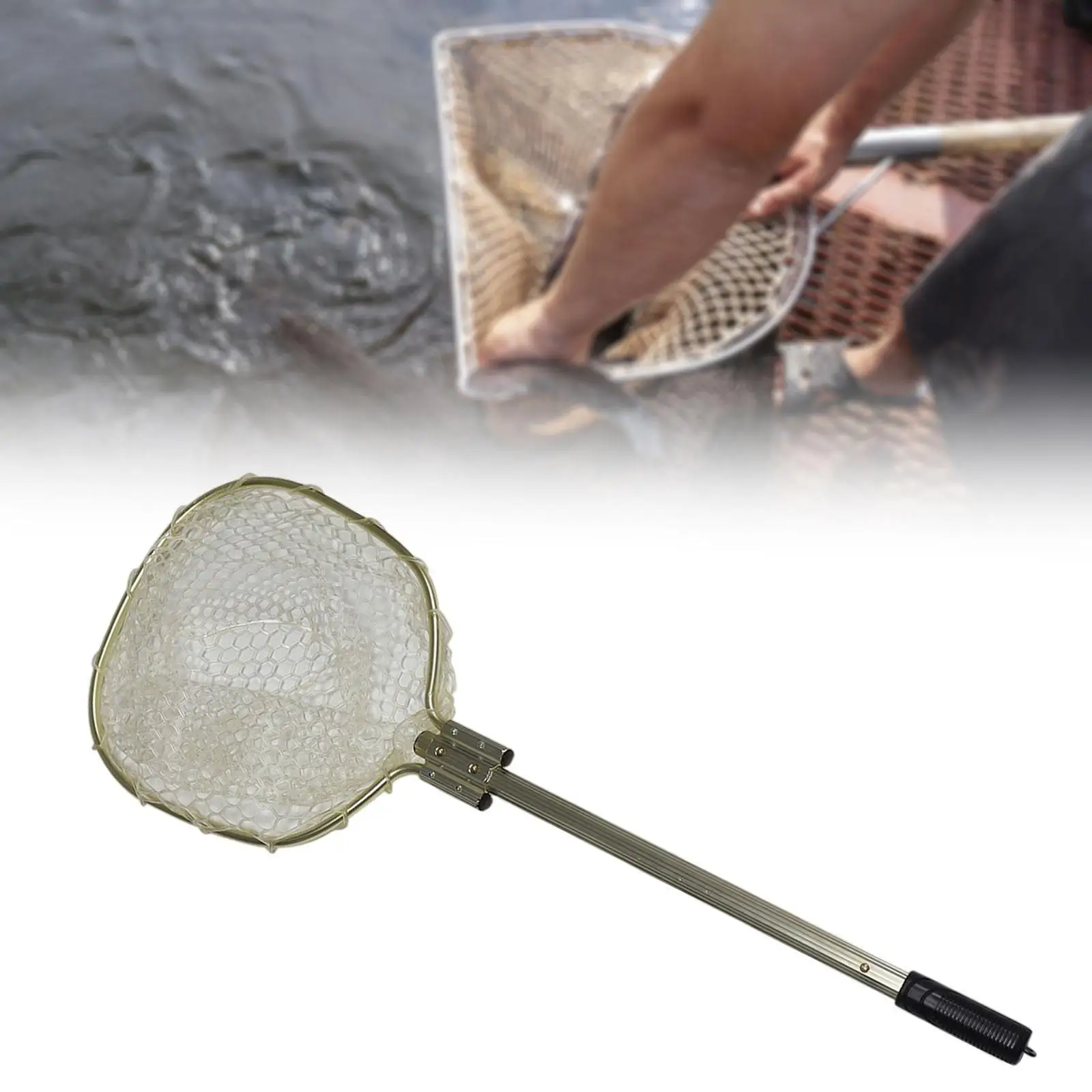 Fishing Landing Net Fishing Tool Fishing Net Fishes Catching Releasing Net for Ladybird Bass Trout Ratfinks Collecting Salmon