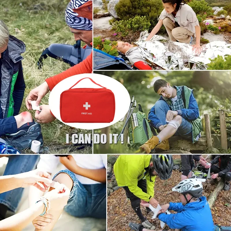 184-częściowy zestaw awaryjny do domu do polowań na świeżym powietrzu, pieszych wędrówek, biwakowania itp. Wielofunkcyjna apteczka pierwszej pomocy na zewnątrz