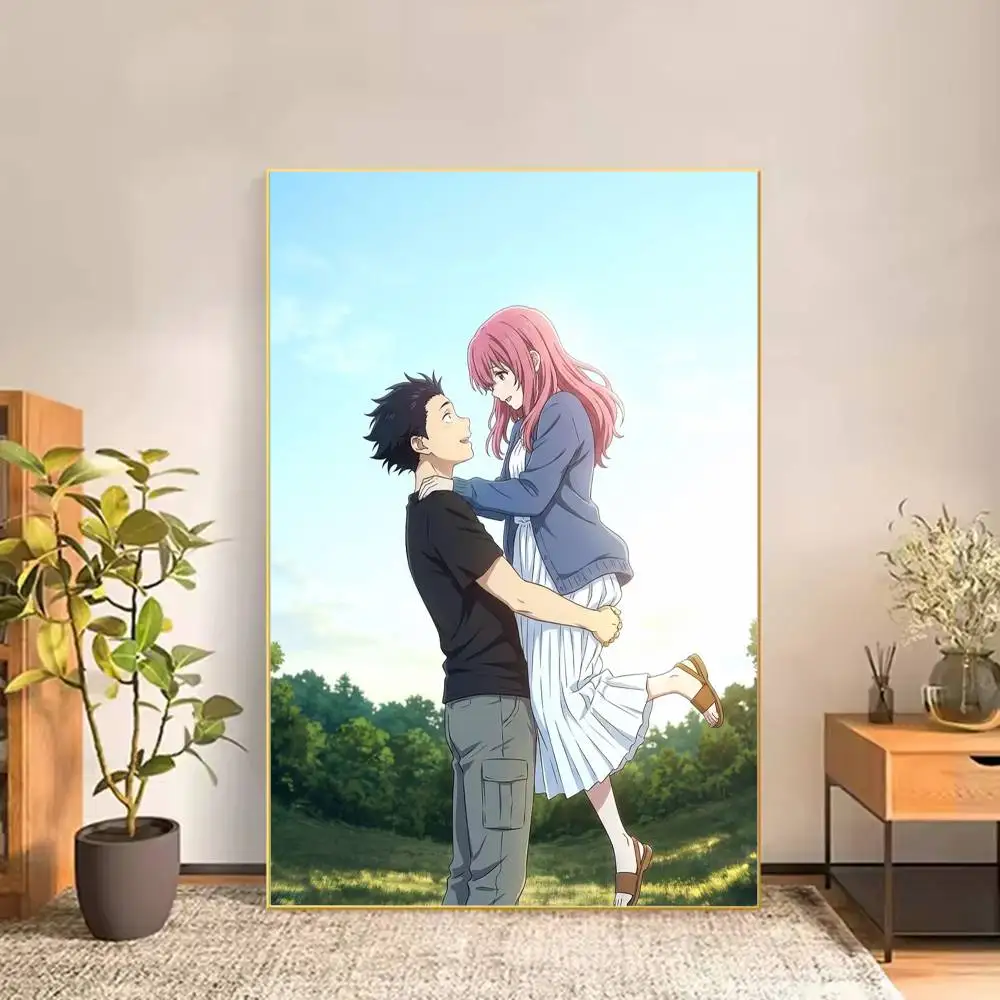 A Silent Voice Poster Versatile HD Waterproof Wall Art Self-Adhesive Decor for Any Space Ideal Gift