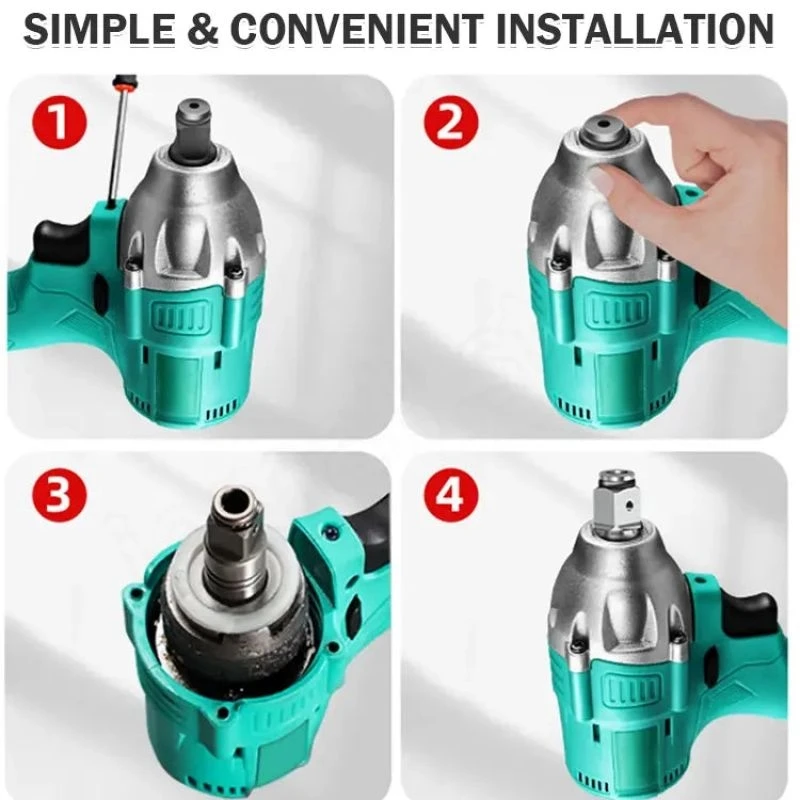 Imagem -05 - Cabeça de Conversão para Chave de Fenda Elétrica Chave Elétrica Eixo Quadrado Brushless Impact Wrench Hex T-tipo Shaft 14