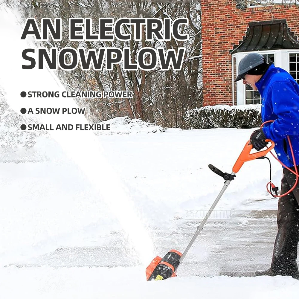 

1800W Electric High-Power Handheld Snow Sweeper Outdoor Road Snow Removal Small Shovel Lithium Battery Operated Snow Thrower