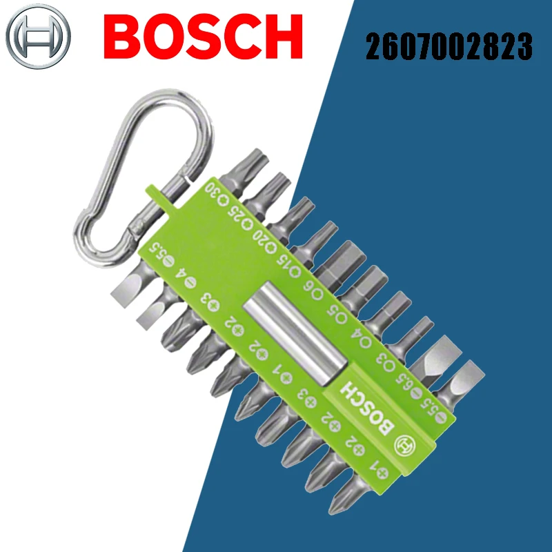 Bosch 21-Piece Set Screwdriver Bit Set Blue with Universal Bit Holder Carabiner Accessory Cordless Screwdriver Tools Parts