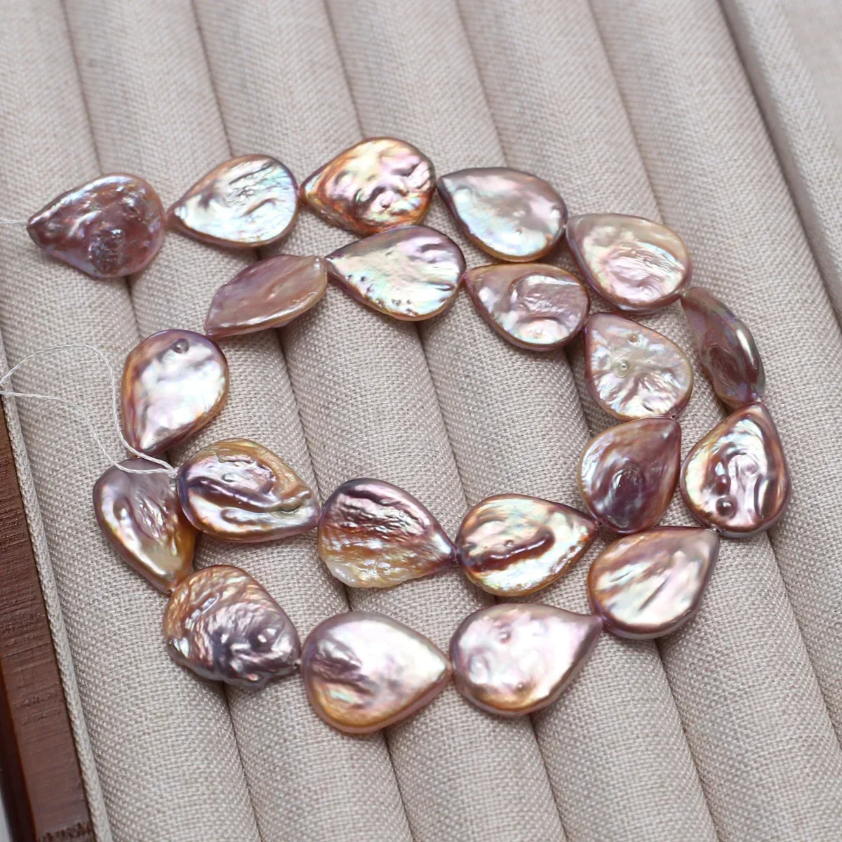 

13x18mm AAA Natural Freshwater Purple Teardrops Baroque Pearl Bead Jewelry Make DIY Necklace Bracelet Accessories Wedding Women