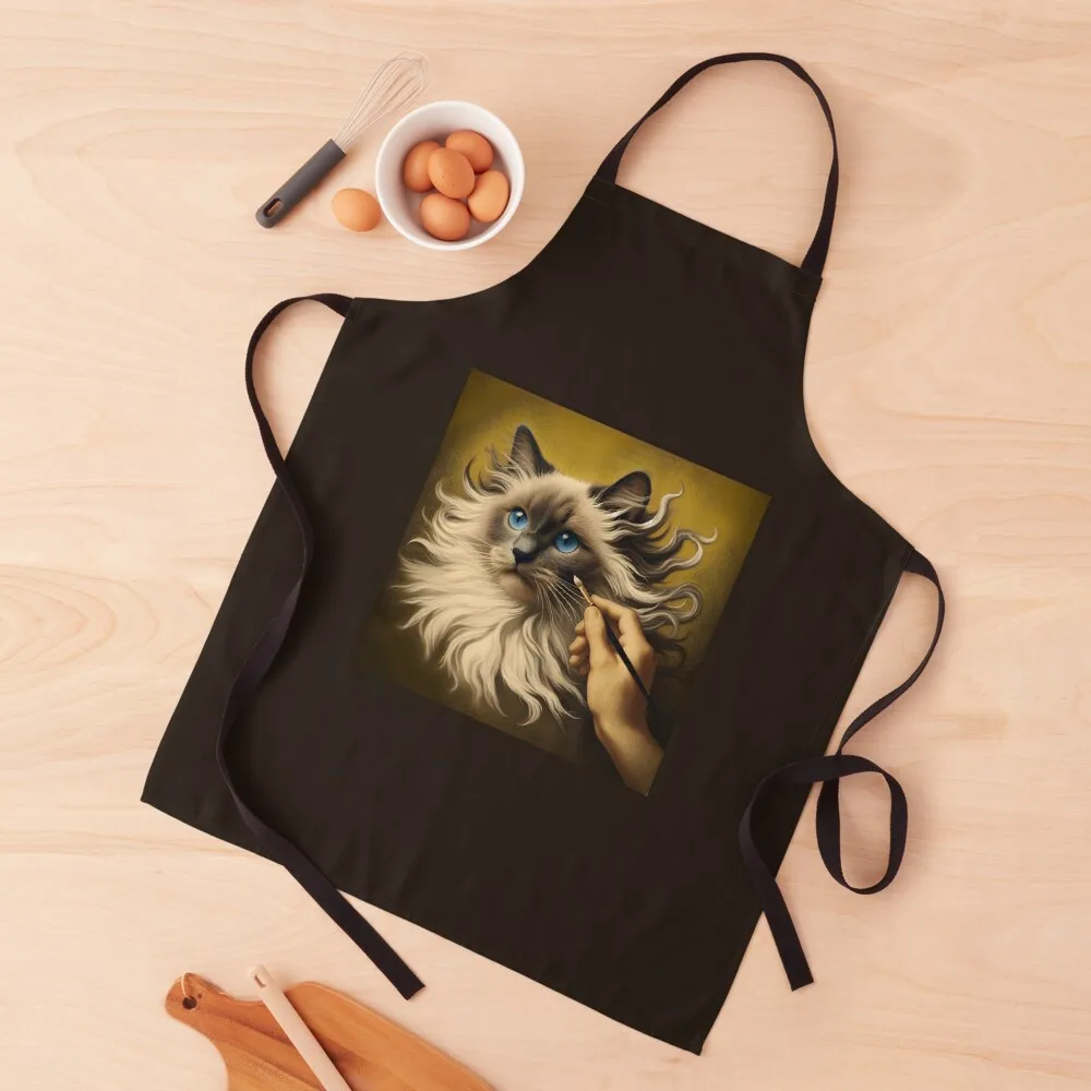 

Ragdoll Whispers Apron Kitchen Women Waterproof women cook wear Apron