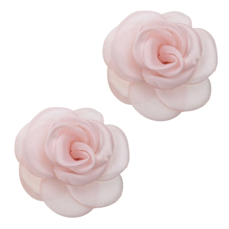 Fashion Stylish Removable Rose Flower Shoe Clips Flower Shoe Buckles Shoe Drop Shipping