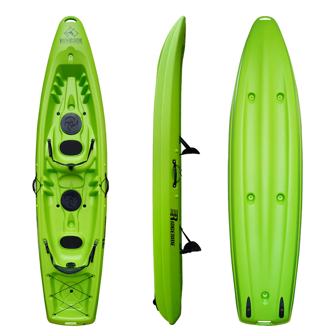 Ridgeside HDPE Family Sit on Top Kayak 3-местный рыболовный туристический морской каяк и каноэ тандемный каноэ/каяк для 2 или 3 человек