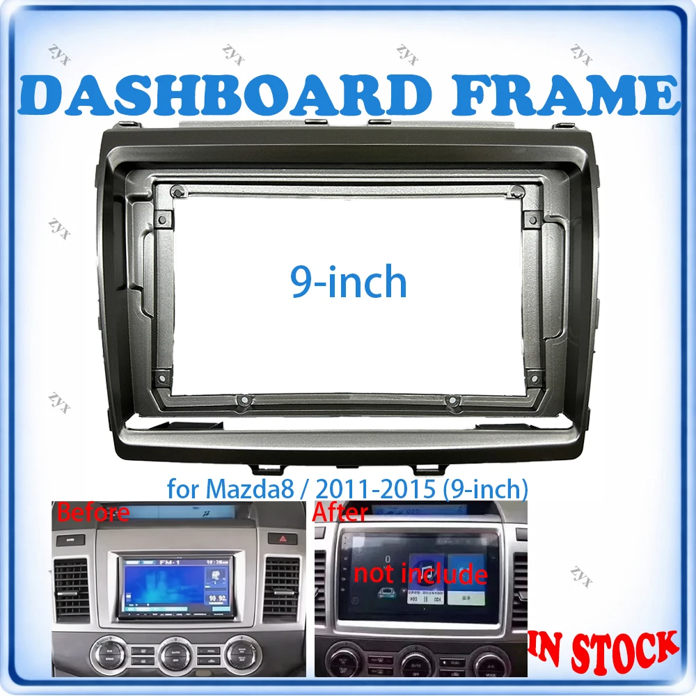 

Car Radio Fascia Frame For Mazda 8 2011-2015 9 inch With Canbus Decoder & Wiring Harness Car Accessories Plug & Play
