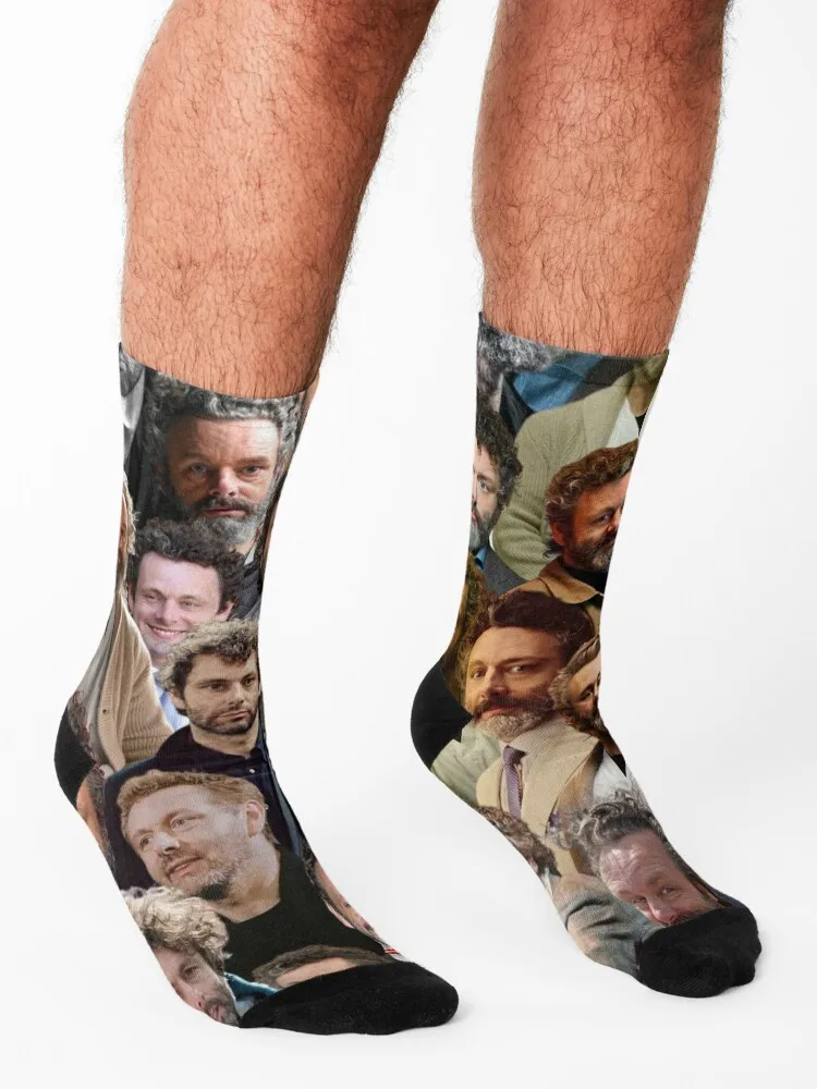michael sheen photo collage Socks set sports and leisure Toe sports warm winter Women Socks Men's