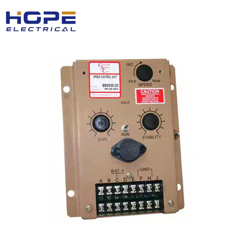 Original ESC63C-23 Diesel generator set controller ESC63C Series Speed Control Unit 12 – 32 V DC