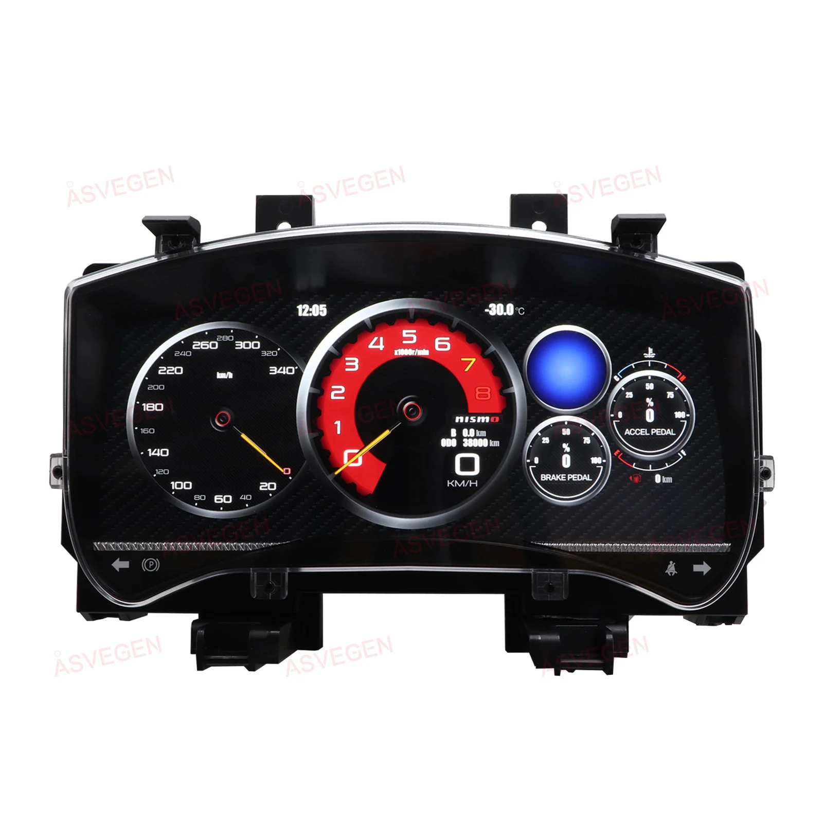 LCD Instrument Cluster For Nissan GT-R 2009-2017 Virtual Cockpit Panel Display Car Digital Dashboard Speedometer Car Play HDMI