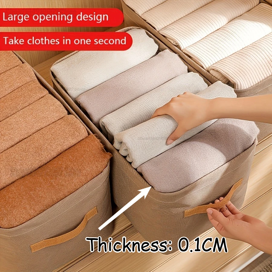 Laundry Clothes Organizer Storage Bag Clothes Foldable Clothes Storage Bag Portable Wardrobe Cloth Organizer Storage Box view 2