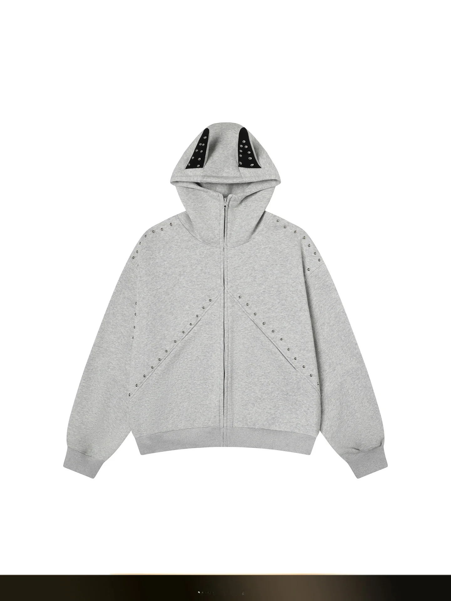 

Retro American Rivet Splicing Doberman Sweatirt Men Loose Couple ort Hat irt Outerwear Casual Cotton Polyester Blend