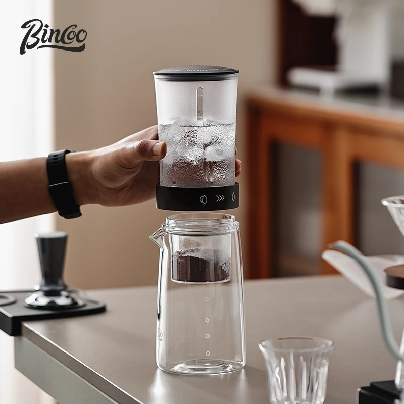 Bincoo Transparent Glass Ice Drip Pot Drip Filter Concentrated Extraction Coffee Pot 450ml Cold Brew Pot Detachable Utensils