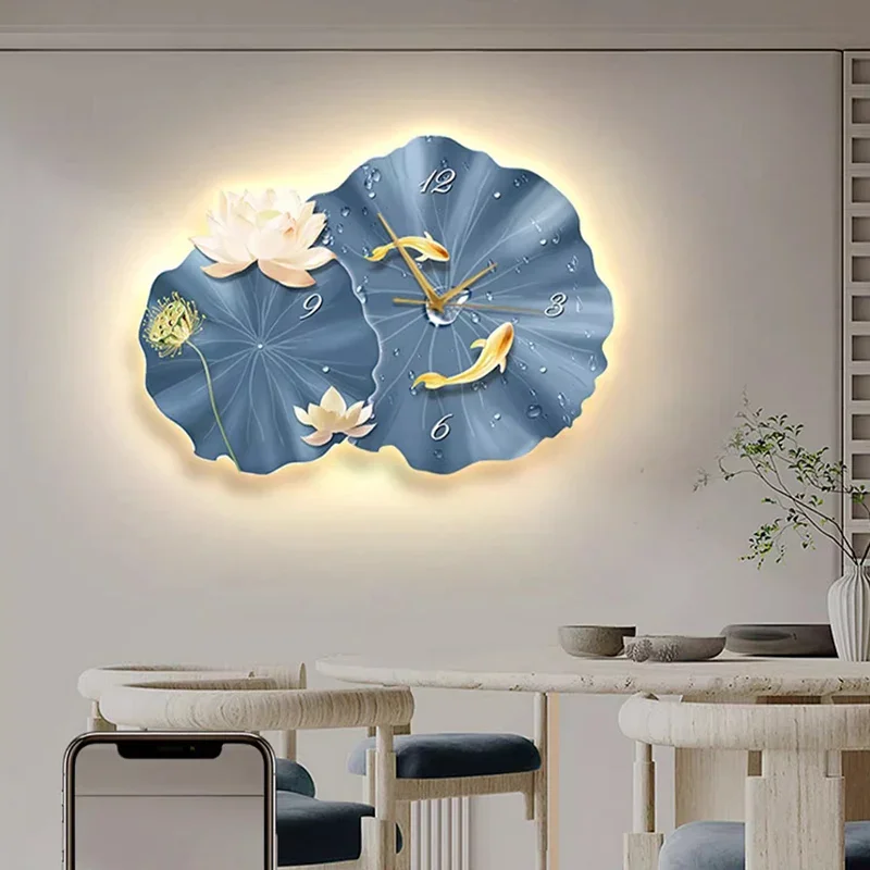 #Nordic Led Art Mural Wall Clocks Luxury Aesthetic Bedrooms Modern Wall Watch Minimalist Fashion Simple Wanduhr Room Decoration