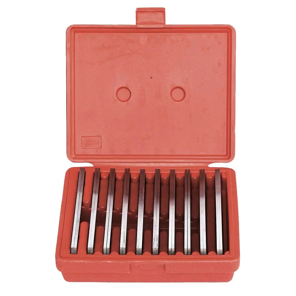 

Precision Ground Machinist Steel Parallel Set Durable Gauge Blocks Thin Style Tool Set for Workshop Vise