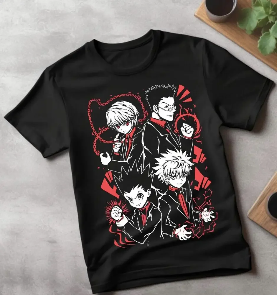 Hunter X Hunter T-Shirt Gon Killua Anime Manga Unisex Tshirt T-Shirt All Size