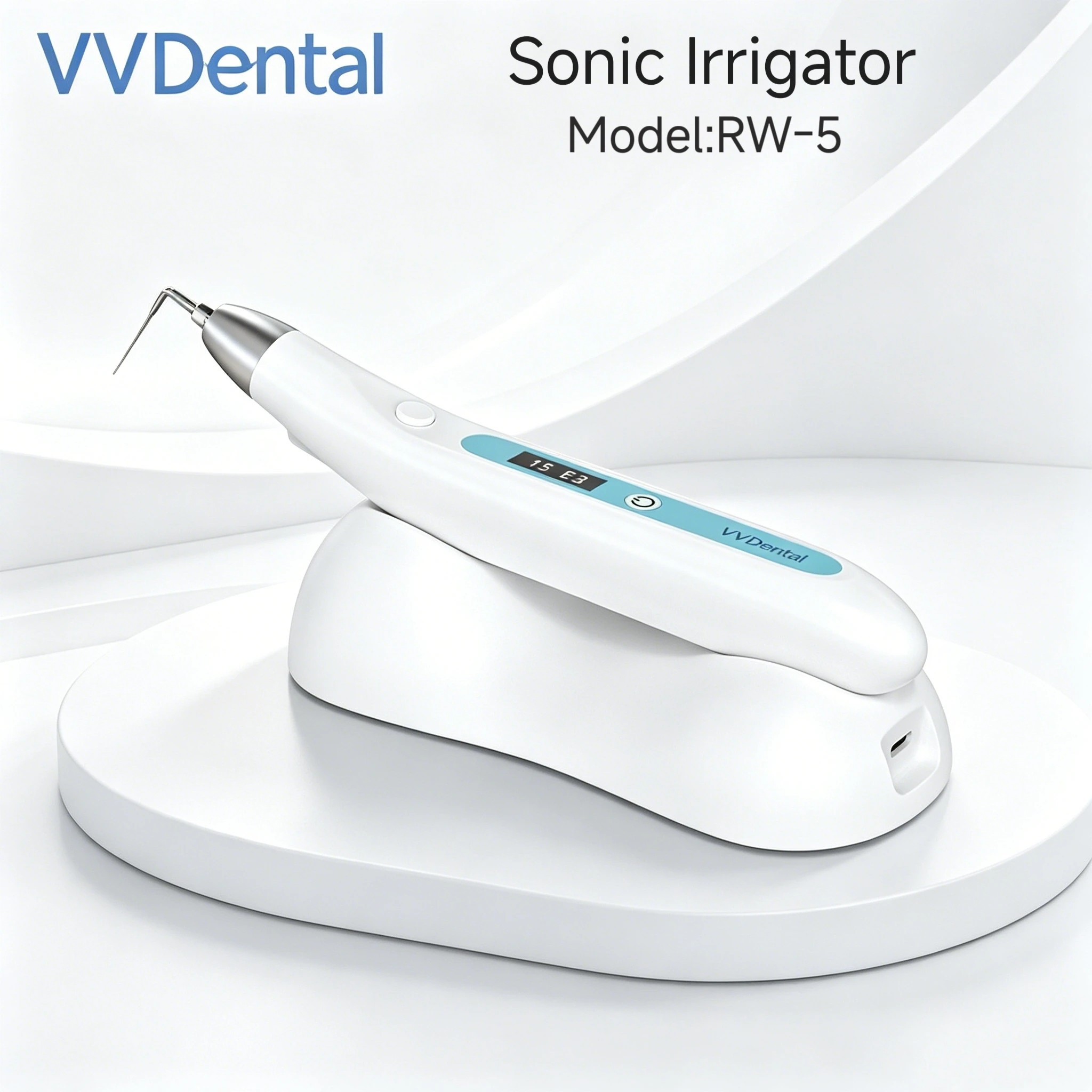 VVDental Ultrasonic Endo Activator With LED Light For Root Canal Cleaning Removal Calcified Stain Endo Ntic Tool Sonic Irrigator