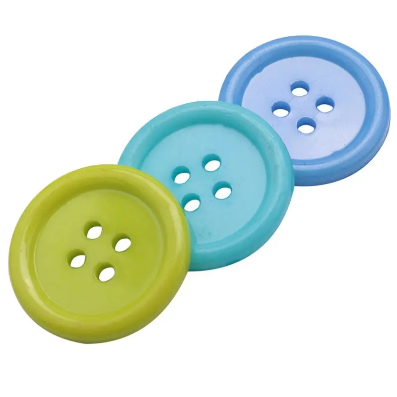 PZHI-DIY Random Color Set Of 1000 Sewing Buttons Craft For Kids DIY , Plastic, Random Color, 20Mm