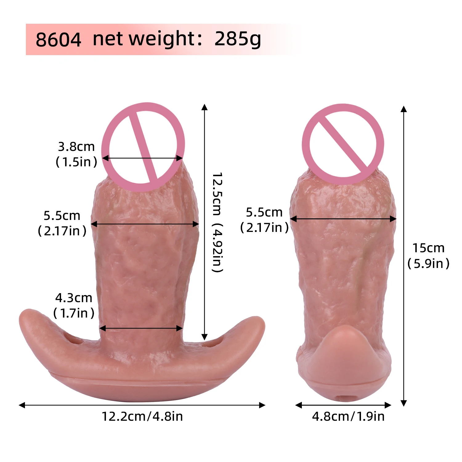 NNSX Wearable Realistic Vein Texture Dildos BDSM Gag Dildo Soft Silicone Butt Plug Mouth Gag T-Bar Base Anal Plug for Women Men view 2