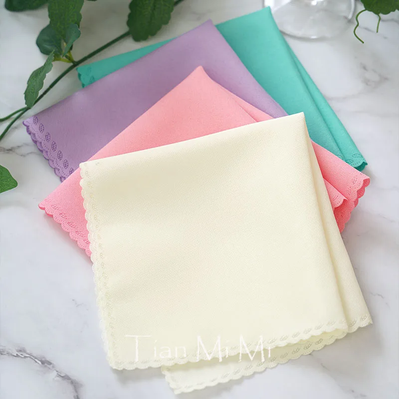 

20pcs Napkins Cloth Linen Polyester Diner Napkin for Wedding Party Christmas Dining Table Decoration 30cm