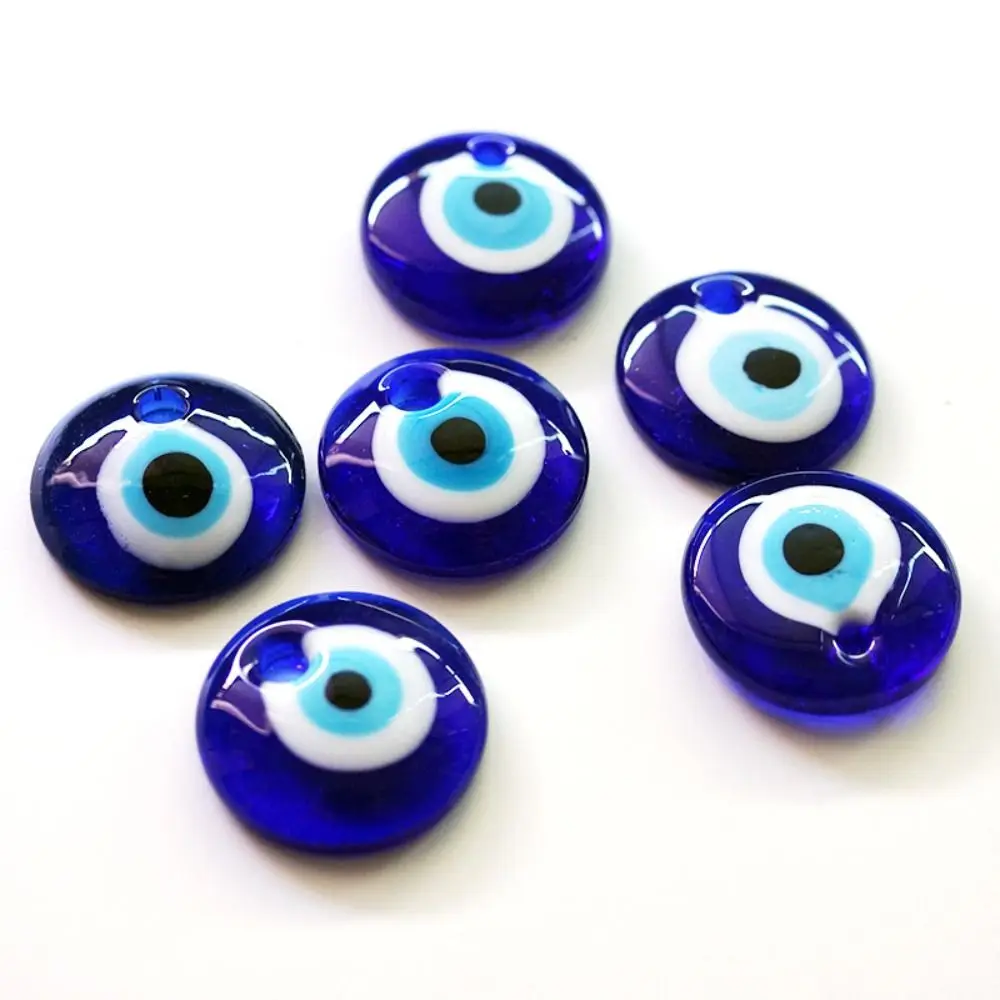 Antico 25/30/40/60MM Evil Eye Charms Perline Rotonde Lucky Blue Eye Ciondolo Classico Punk Hip Pop Lucky Blue Eye Portachiavi Fare