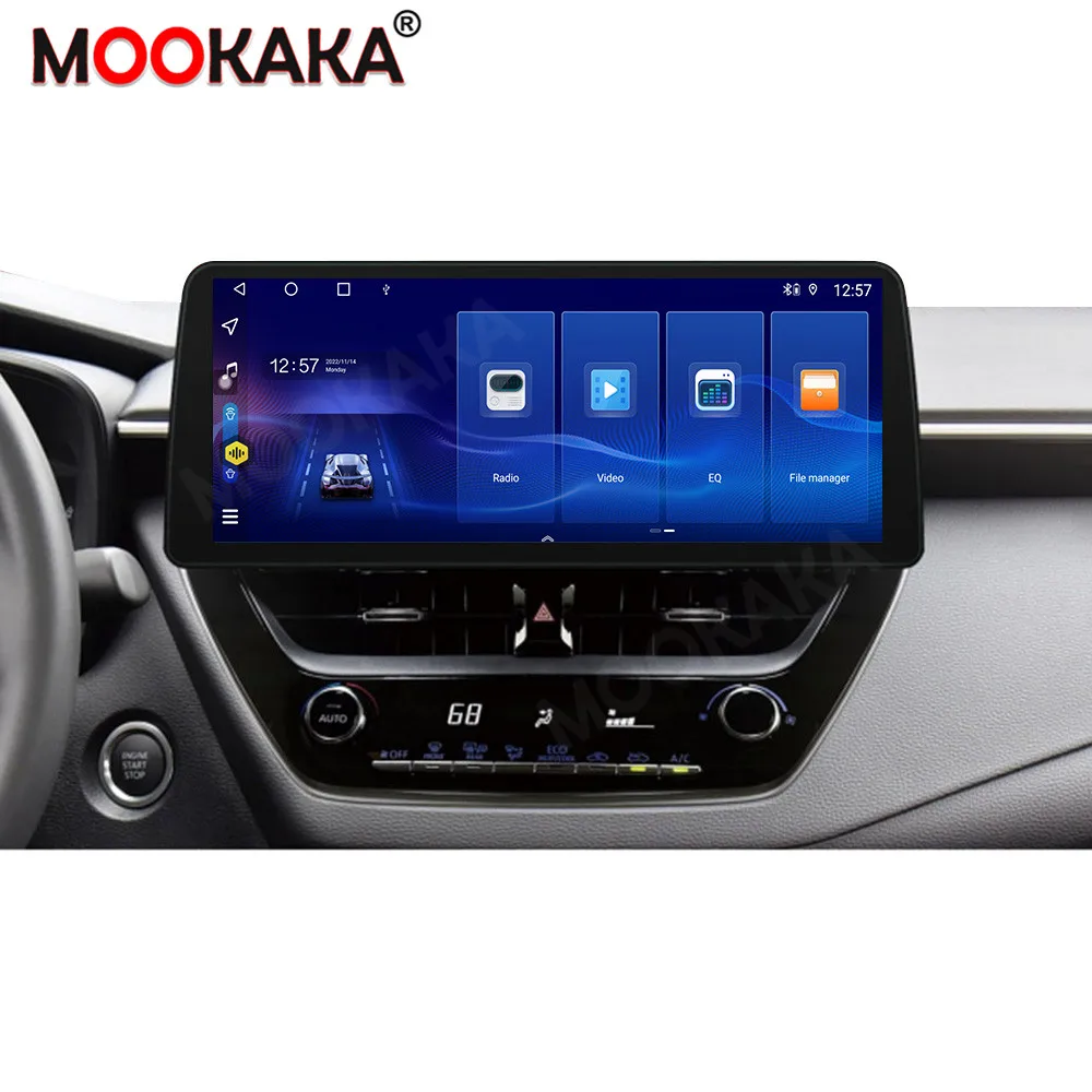 Car Radio For Toyota Corolla 2019-2022 12.3 Inch Android 13.0 Multimedia Stereo Video Player Head Unit Carplay Auto 4G WIFI NAVI