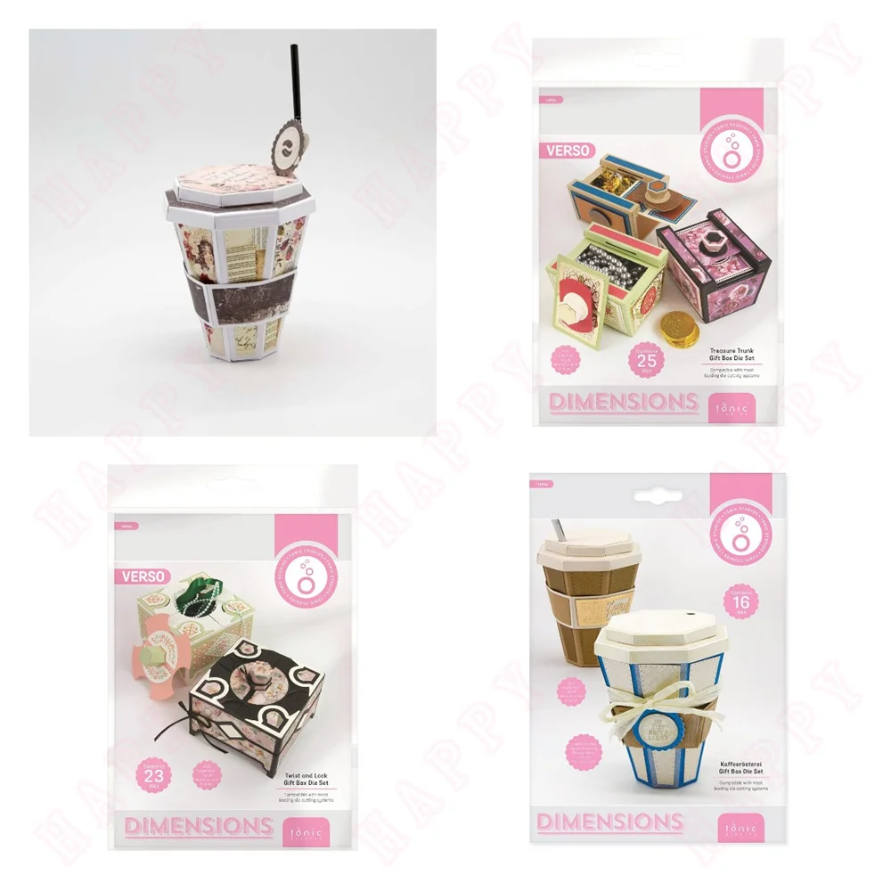 

Treasure Trunk Gift Box Coffee roasting gift box Metal Die Cutting 2024 New Die Molds Scrapbook Paper Making for DIY Cuts Crafts