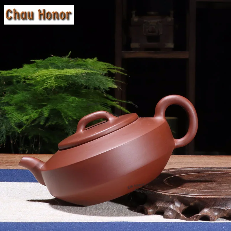 240ml Traditional Yixing Purple Clay Teapots Artists Handmade Pot Raw Ore Dicaoqing Mud Tea Maker Kettle Chinese Zisha Tea Set