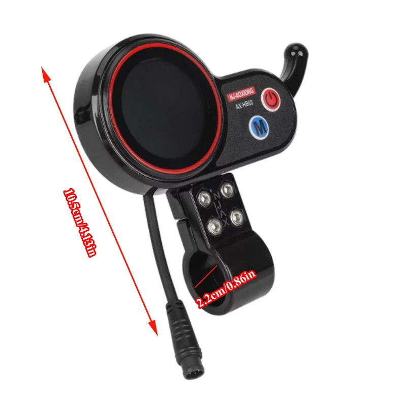 NJ AOXIONG NJAX-T أجزاء الأجهزة شاشة الكريستال السائل لعرض سكوتر كهربائي مع قفل أداة لوحة القيادة الملحقات