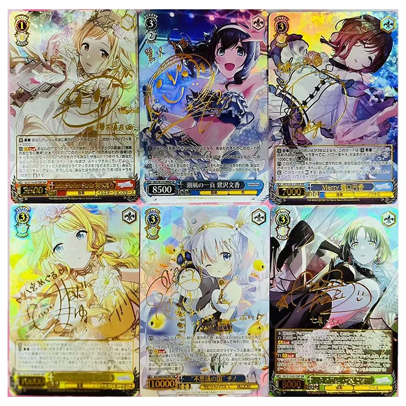 Аниме Weiss Schwarz DIY ACG игра Коллекционные карты Tokisaki Kurumi Yuuki Asuna Sagisawa Fumika игрушки для мальчиков подарок на день рождения