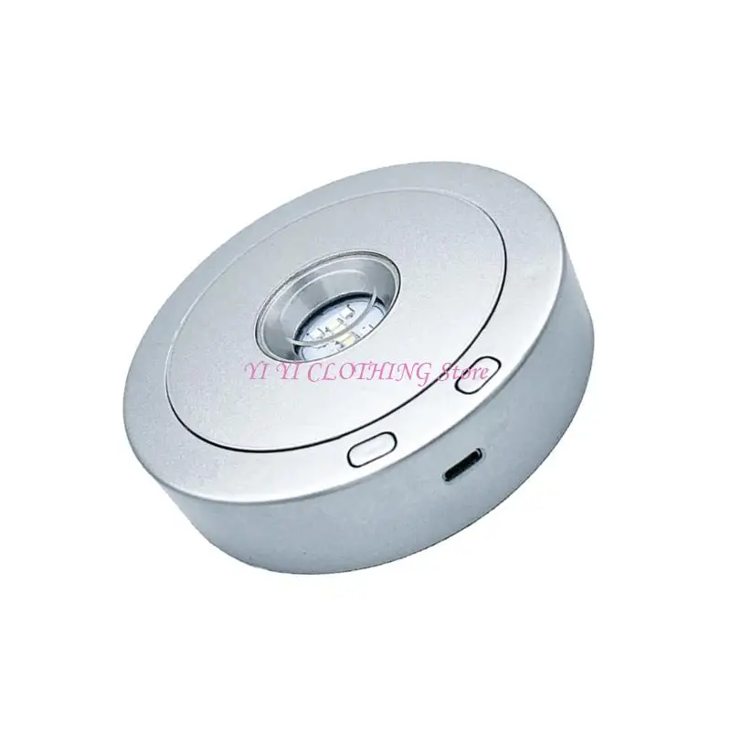 

N5KF Вращающаяся светодиодная подставка с различными режимами освещения Основание с питанием от USB Вращающаяся светодиодная для