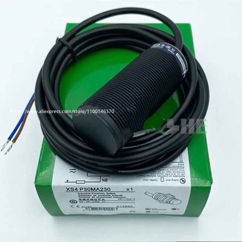 2Pcs New Schneider inductive sensor proximity switch XS4P30MA230 XS4P30MB230  DC universal normally open sensor 240V