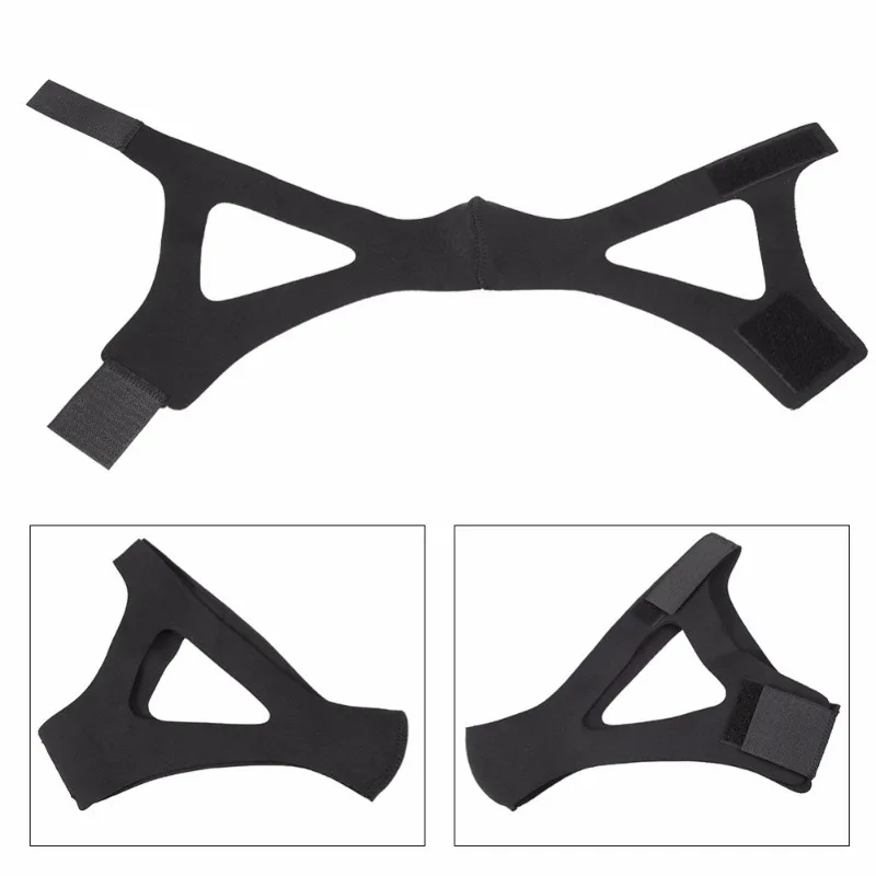 Medical Adjustable Chin Jaw Support Strap Anti Snoring Sleep Apnea Belt Breathable Triangular Headband Unisex Durable Elastic