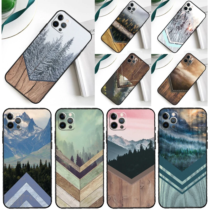 Forest Geometry Wood Nature For Samsung Galaxy A52 A22 A32 A54 A34 A14 A55 A35 A15 A53 A33 A13 A05 A06 A16 Phone Case