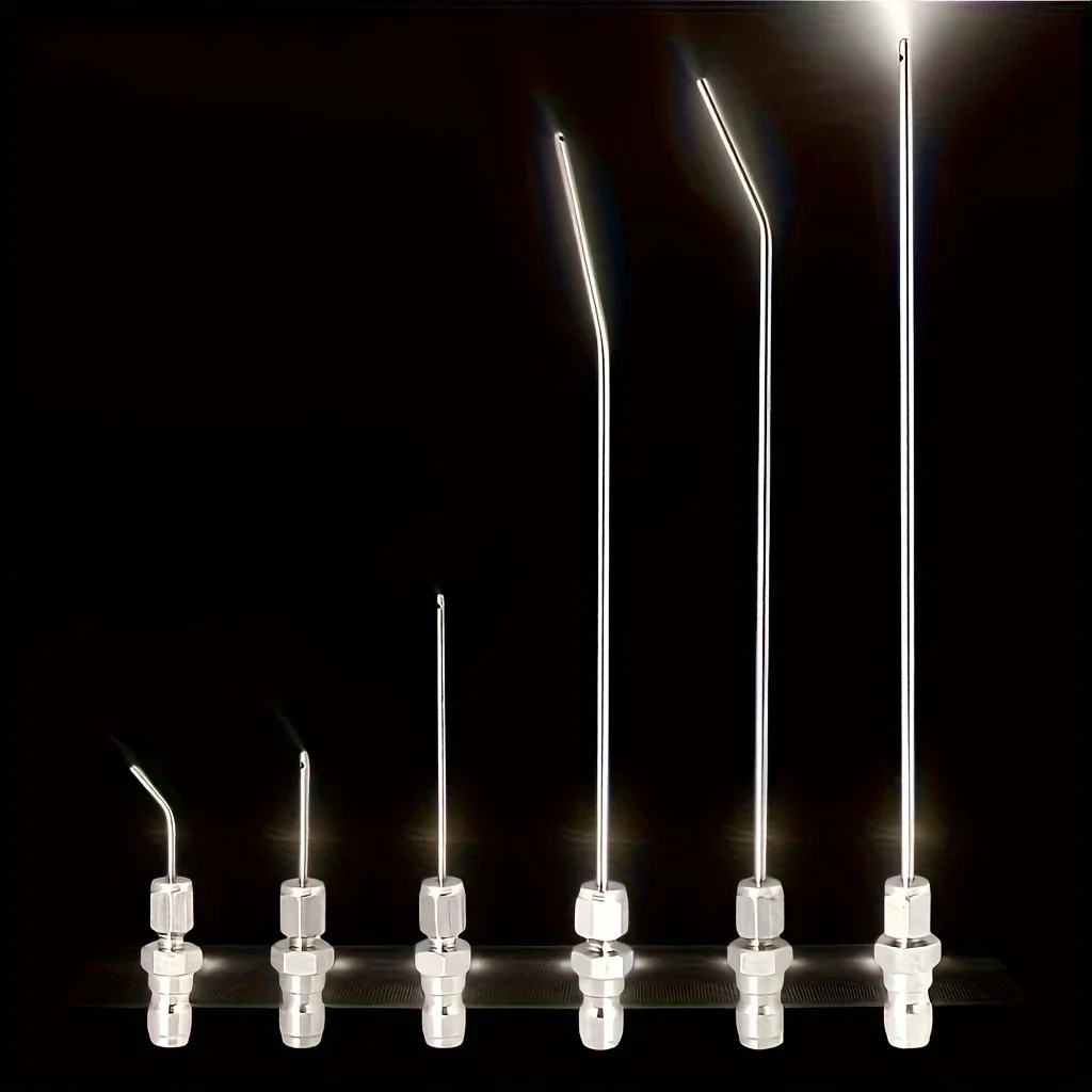 

one set for cleaning hygiene!，Spray gun needle with different water discharge methods, quick insertion bending rod