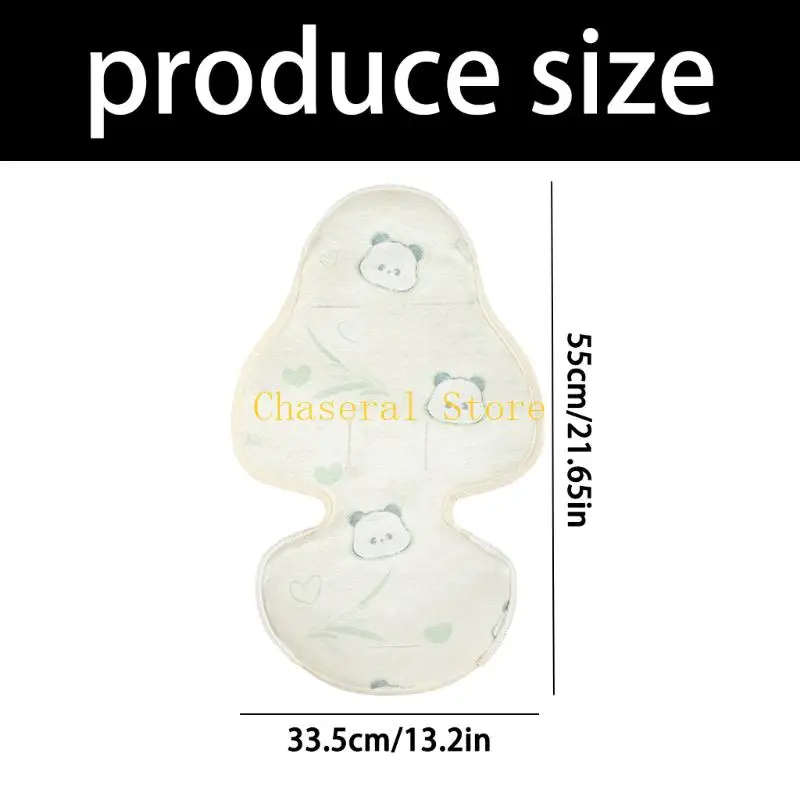 E7CE Soft And Breathable Infant Pushchair Cover Pram Cart Mat With Natural Bamboo Fiber For Hot Weather