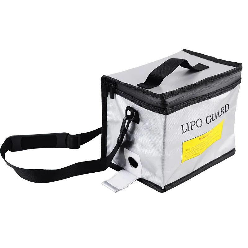 Lipo Guard Safety Bag Fireproof Explosion-Proof Portable Lipo Safety Bag 215*115*155mm for RC FPV Racing Drone Car Battery Safe