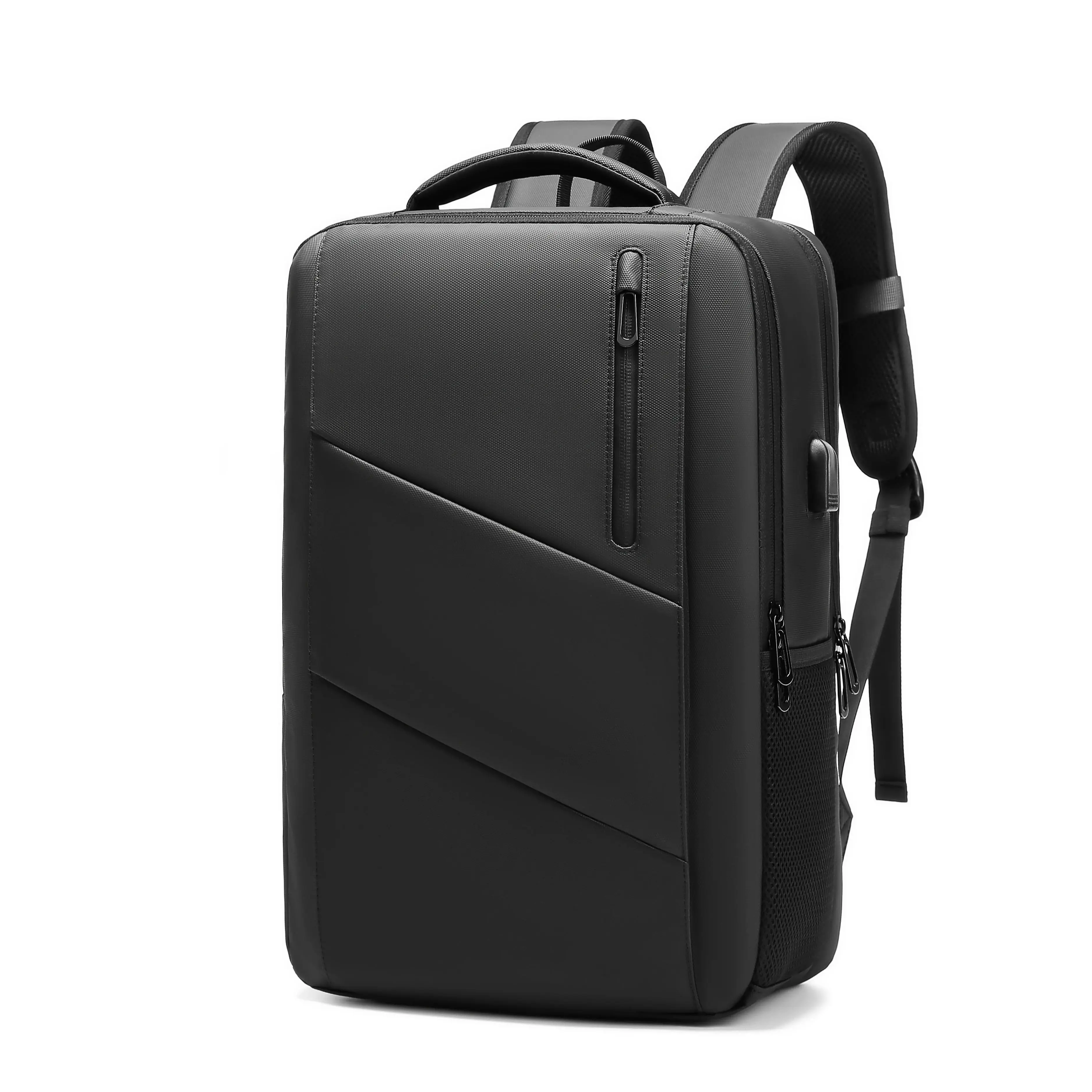 New Design Business Backpack Men Travel Backpack Expandable USB Backpack Large Capacity  Bag