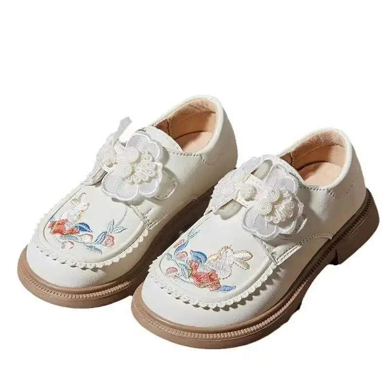أحذية الأطفال Hanfu المطرزة ، النعل الناعم ، النمط العرقي ، التقليدية ، الصينية ، Hua Xi ، رياض الأطفال ، الفتيات
