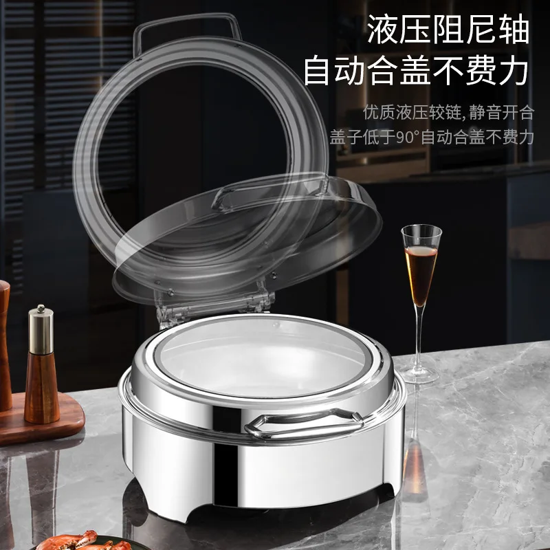 Stainless steel buffet buffet insulation stove electric heating buffet stove breakfast restaurant hotel insulation