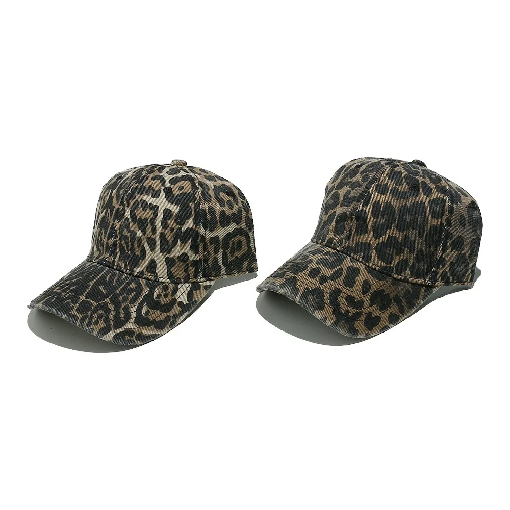 Neuer vielseitiger Sonnenhut für Damen im Frühjahr/Sommer: Baseballkappe mit Leopardenmuster