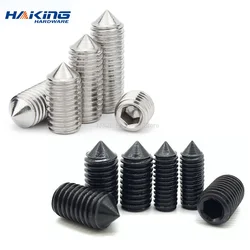 M2 M 2,5 M3 M4 M5 M6 M8 Kegel Punkt Grub Set Schrauben Schrauben 304 Edelstahl 12,9 Schwarz Stahl allen Kopf Buchse Hex Hexagon Schraube