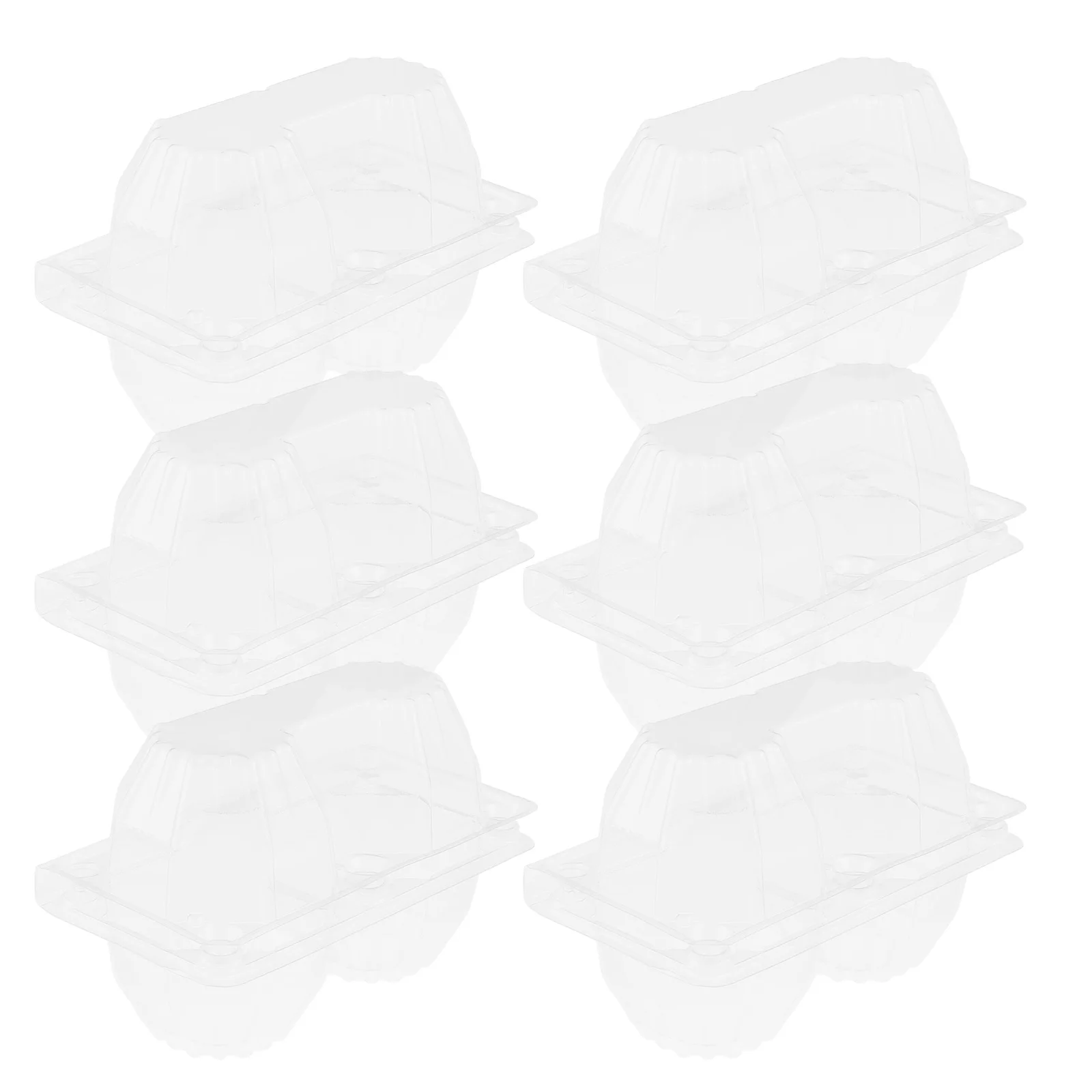 

6 Pcs Goose Egg Packaging Box Cartons Holder for Fridge Clear Bulk Refrigerator Jumbo