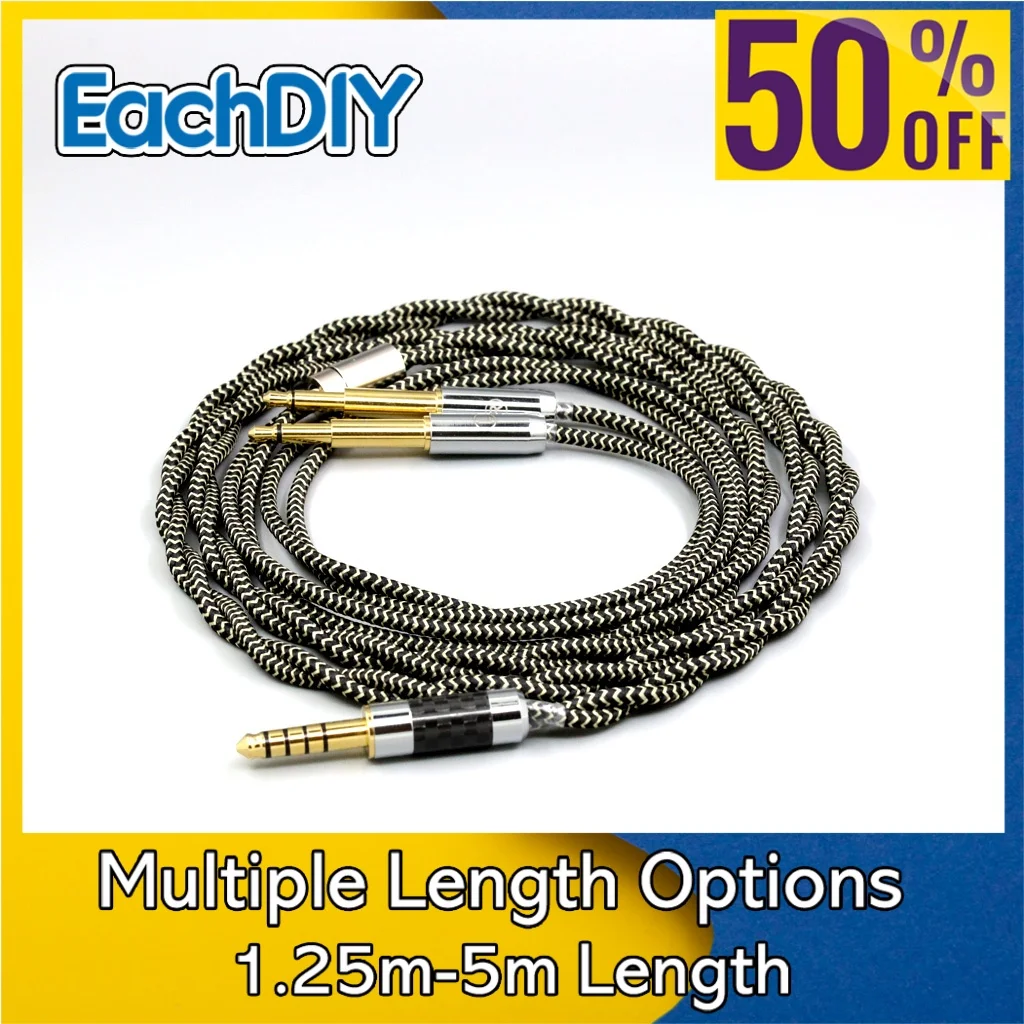 

2 Core 2.8mm Litz OFC Earphone Shield Braided Sleeve Cable For Meze 99 meze99 Classics NEO NOIR Headset Headphone 8052