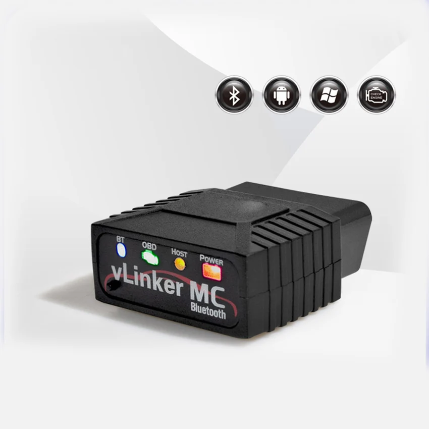 VLinker MC 3.0 / 4.0 Bluetooth V2.2 Version Supports Android OBDII Car Fault Diagnosis Instrument