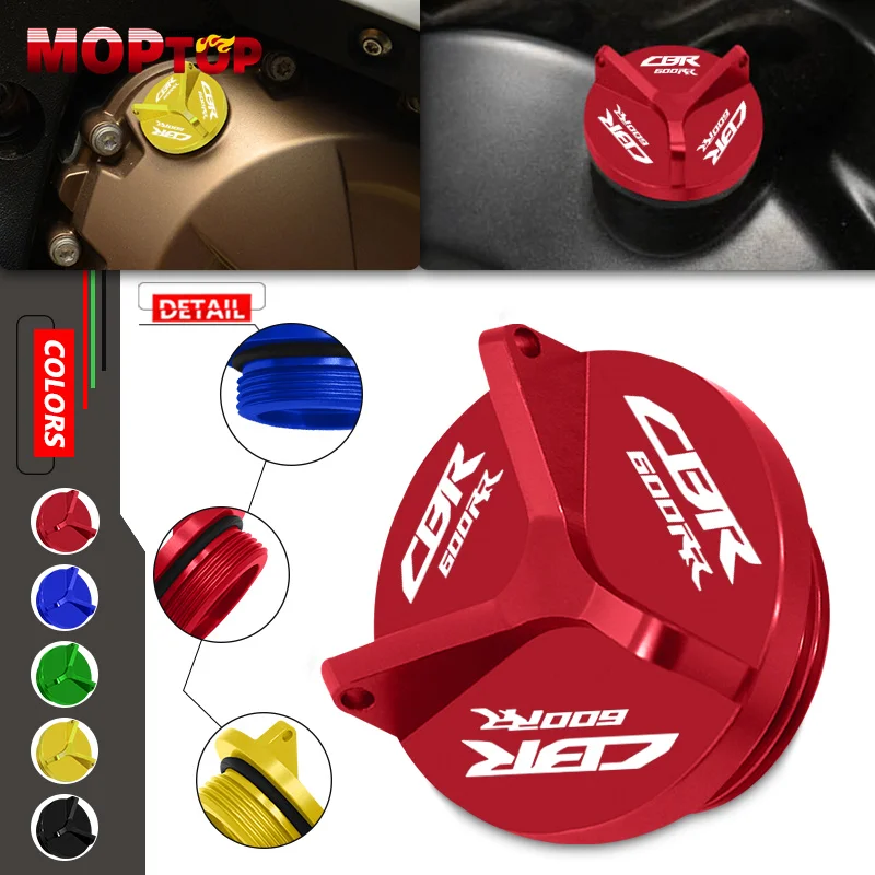 

Motorcycle Accessories CNC Engine Oil Filler Cup Plug Cover oil cap Screw For Honda CBR600RR CBR1000RR CBR 600RR 1000RR M20*2.5